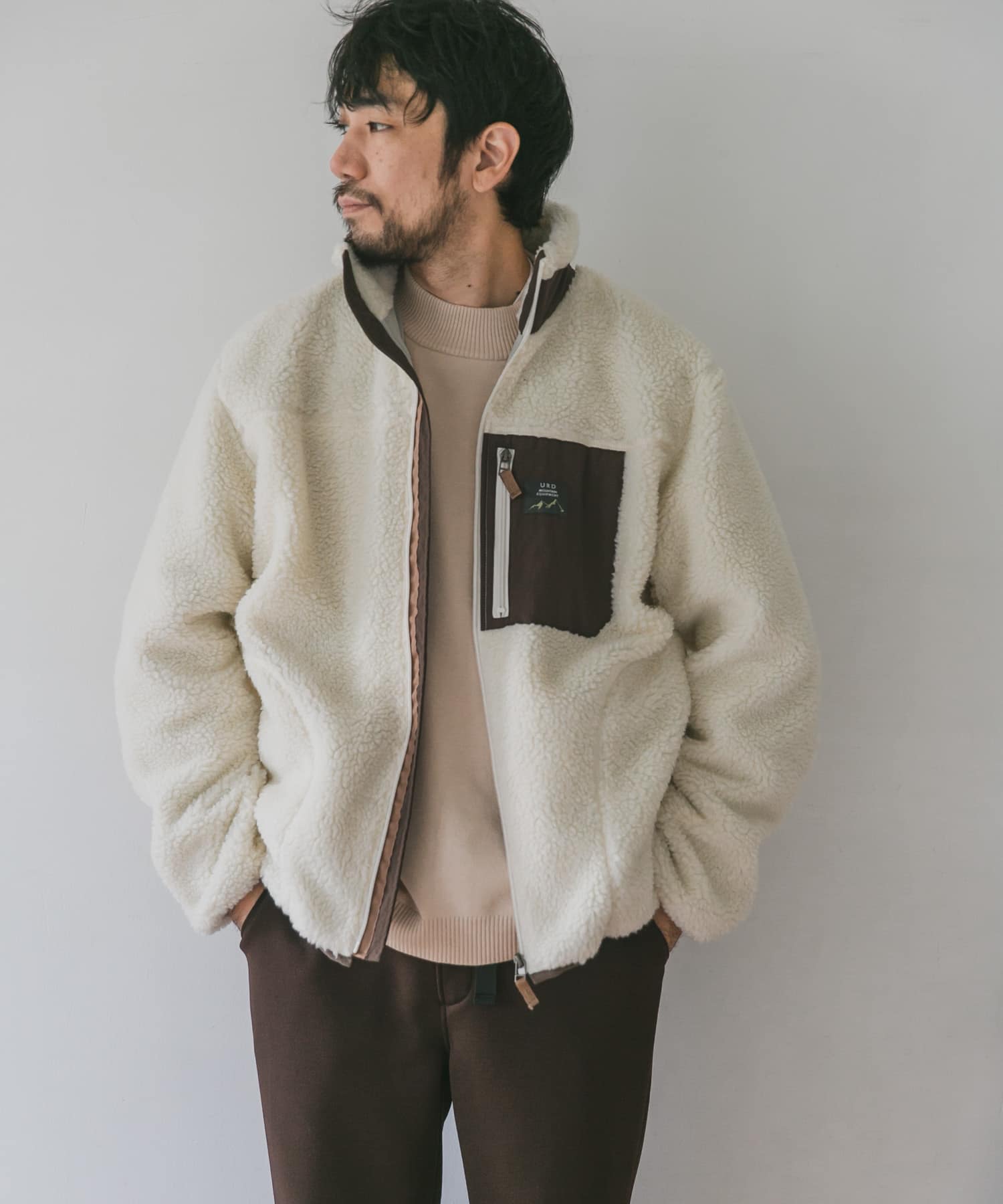 【XLサイズ/WEB限定】防風ボアジップブルゾン 【XLサイズ/WEB限定】防風ボアジップブルゾン