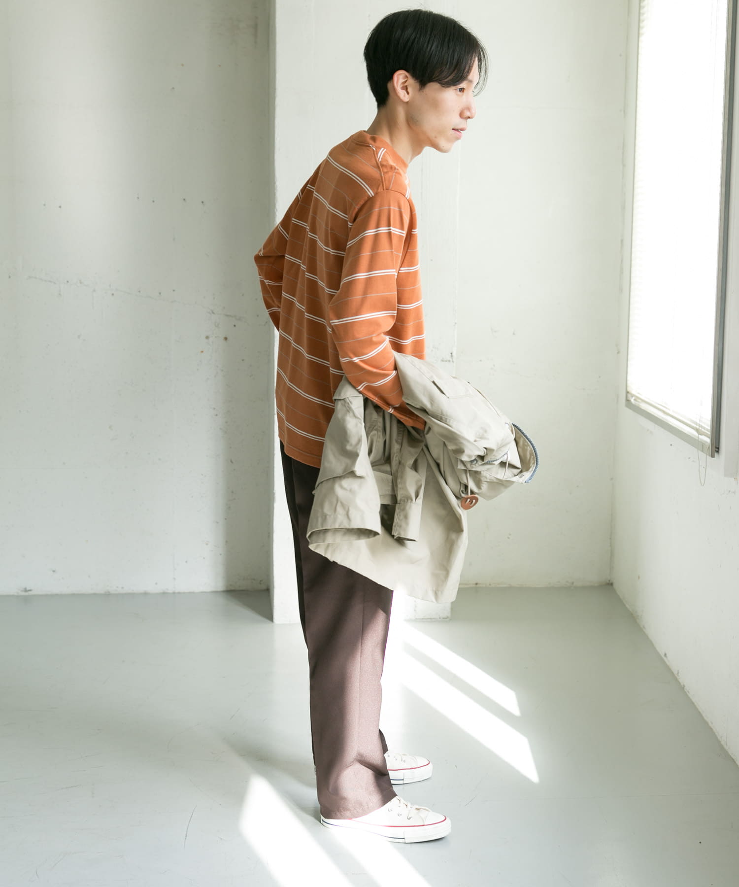 MVS天竺ボーダーロングスリーブTシャツ MVS天竺ボーダーロングスリーブTシャツ