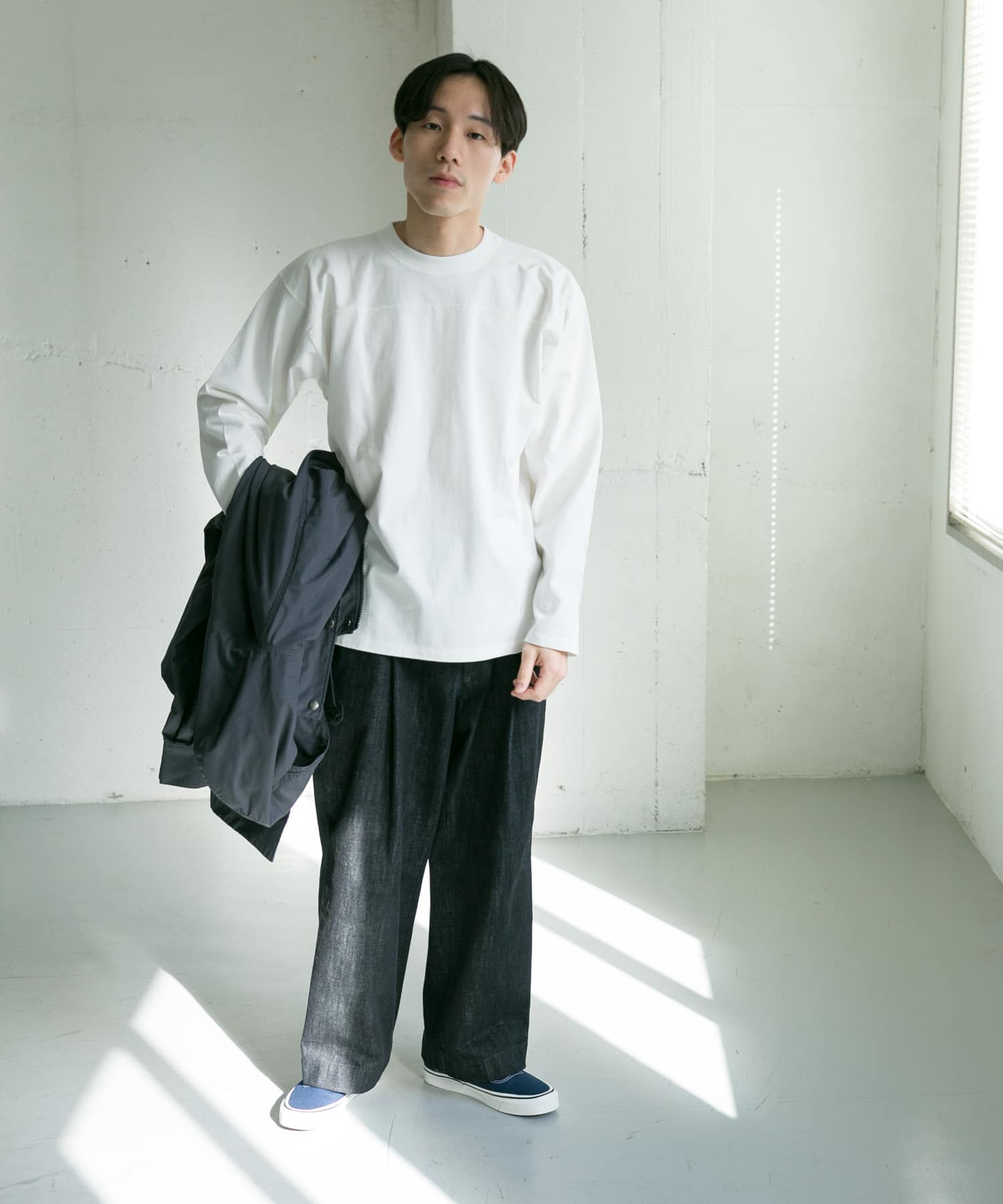 ヘビーオンス フットボール ロングスリーブTシャツ