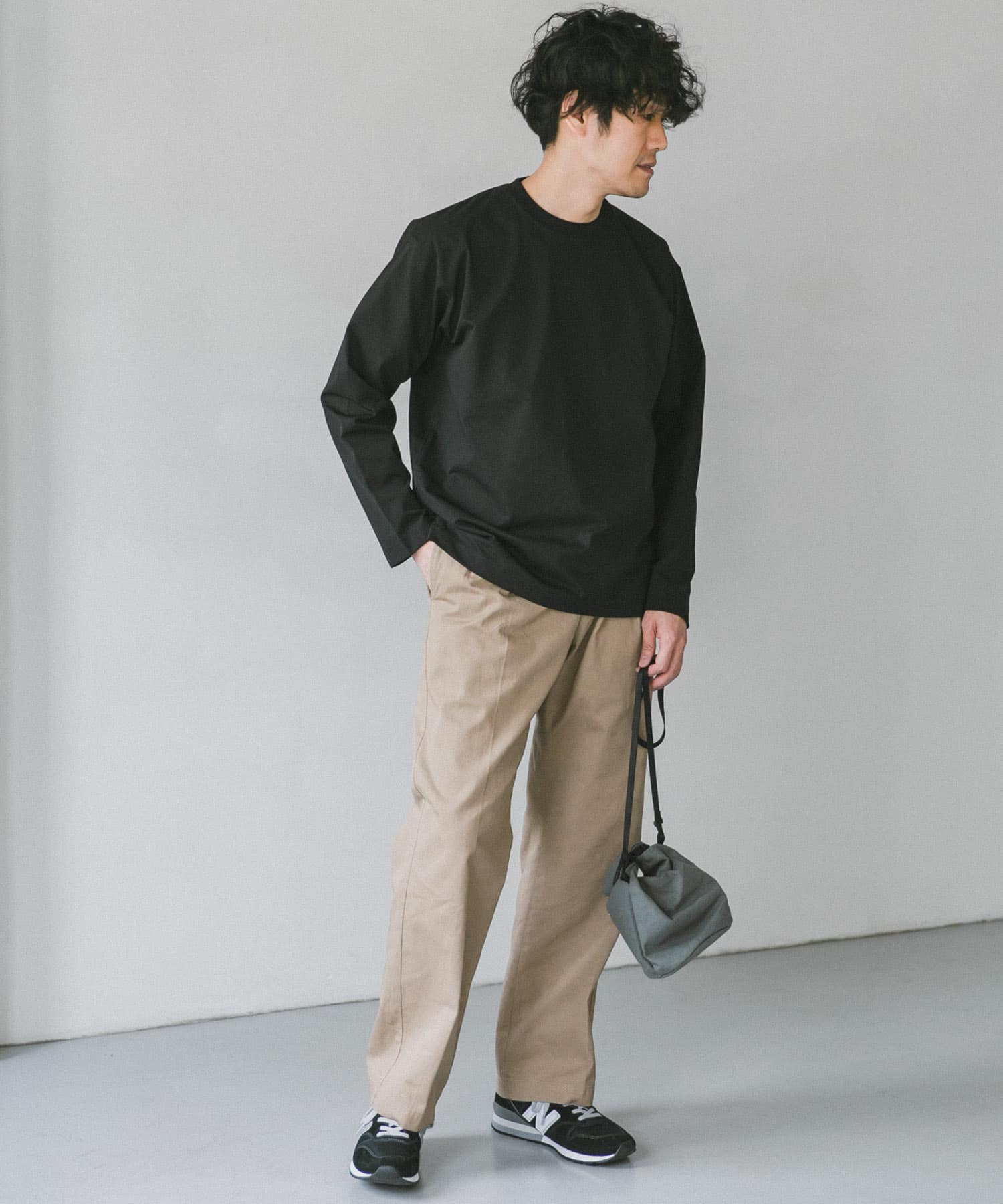 Quick dry ボックスロングスリーブTシャツ