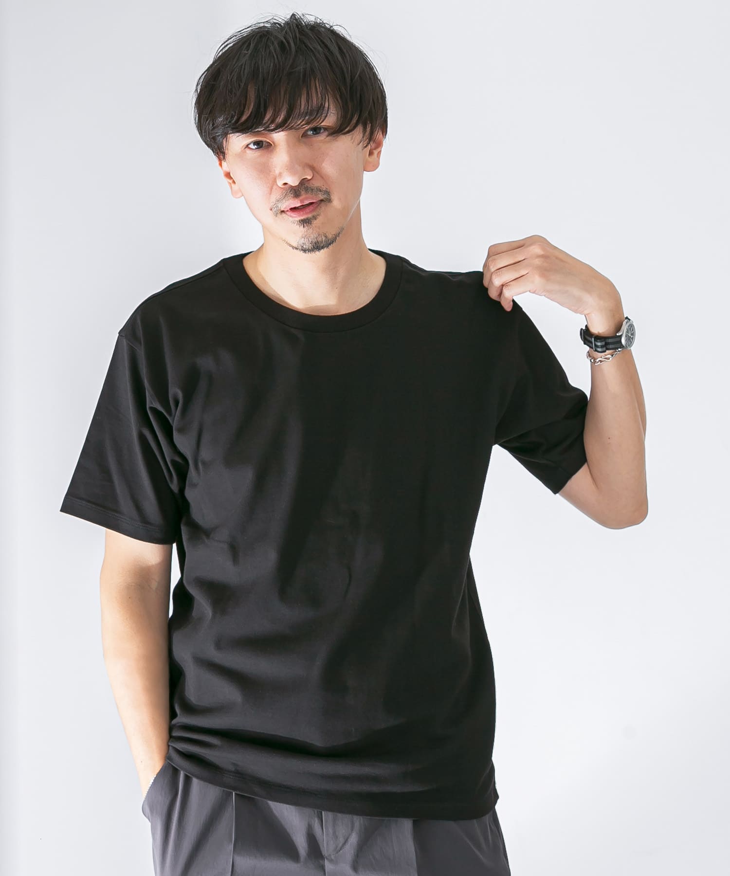 汗染みしにくいクルーネックTシャツ 汗染みしにくいクルーネックTシャツ
