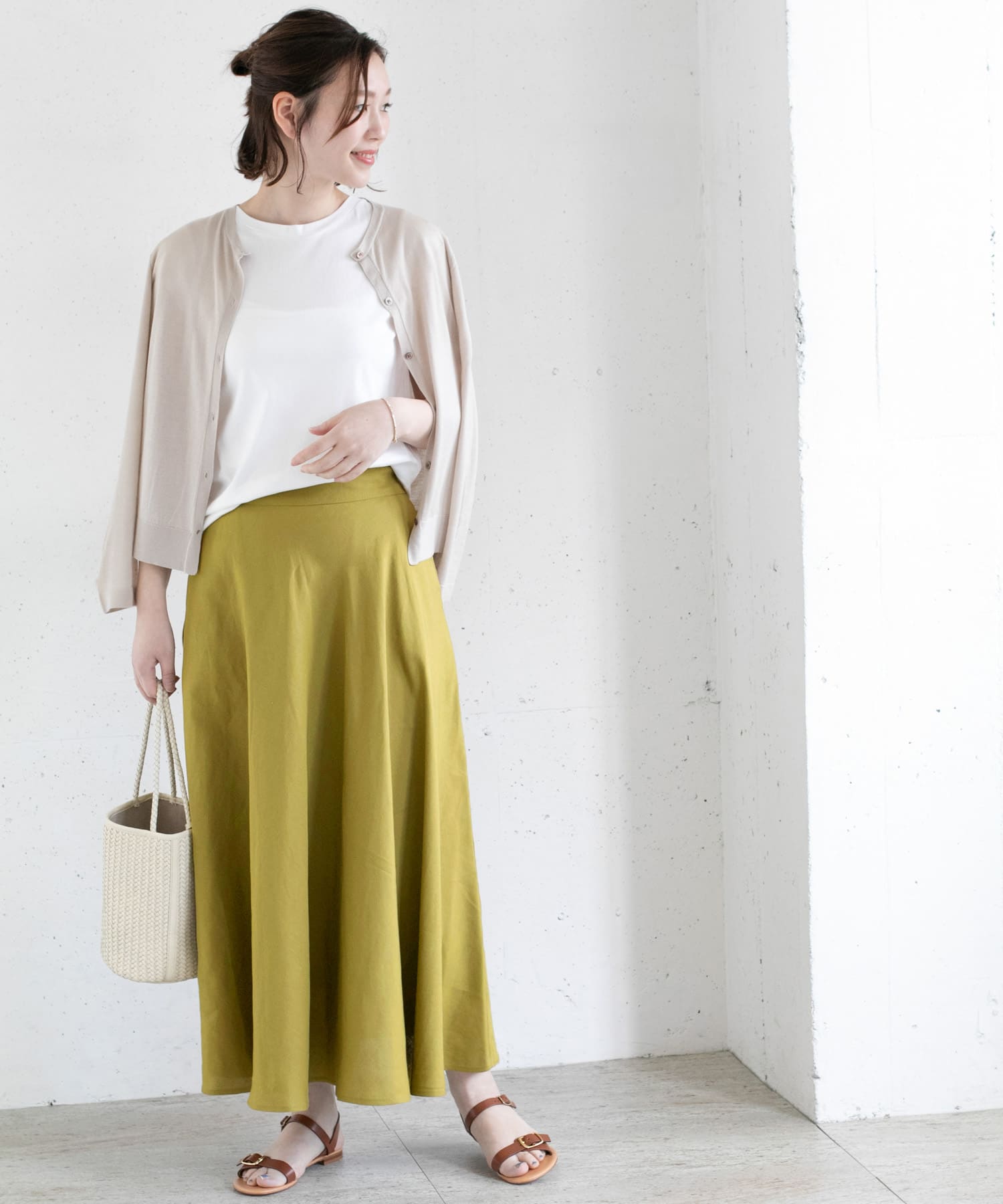 リネンサーキュラースカート