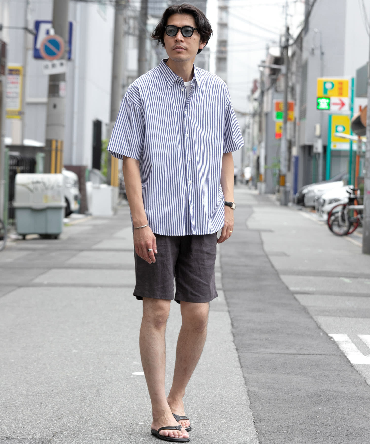 リラックス半袖シャツ