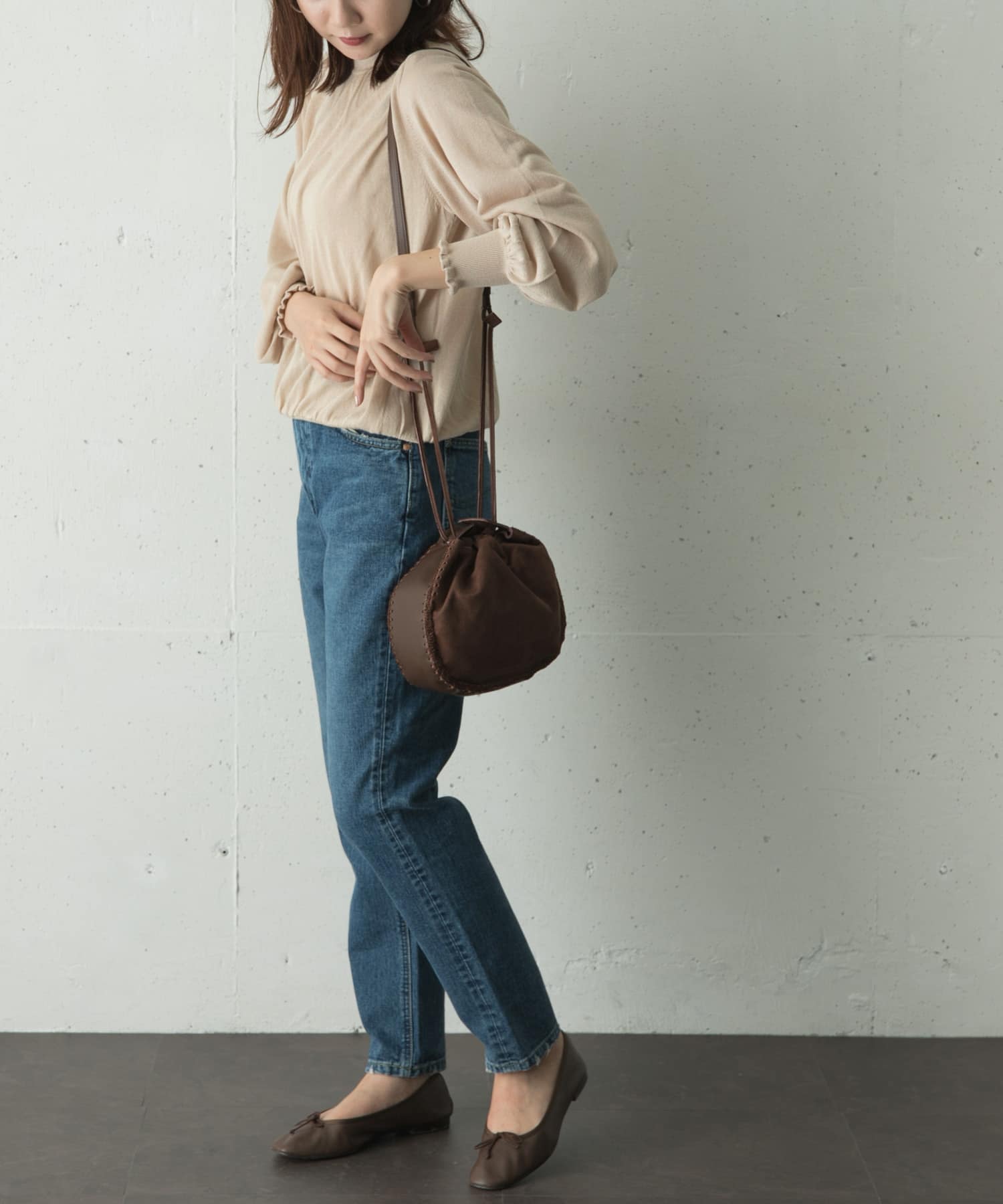 TORRAZZO DONNA　ラメニットブラウス