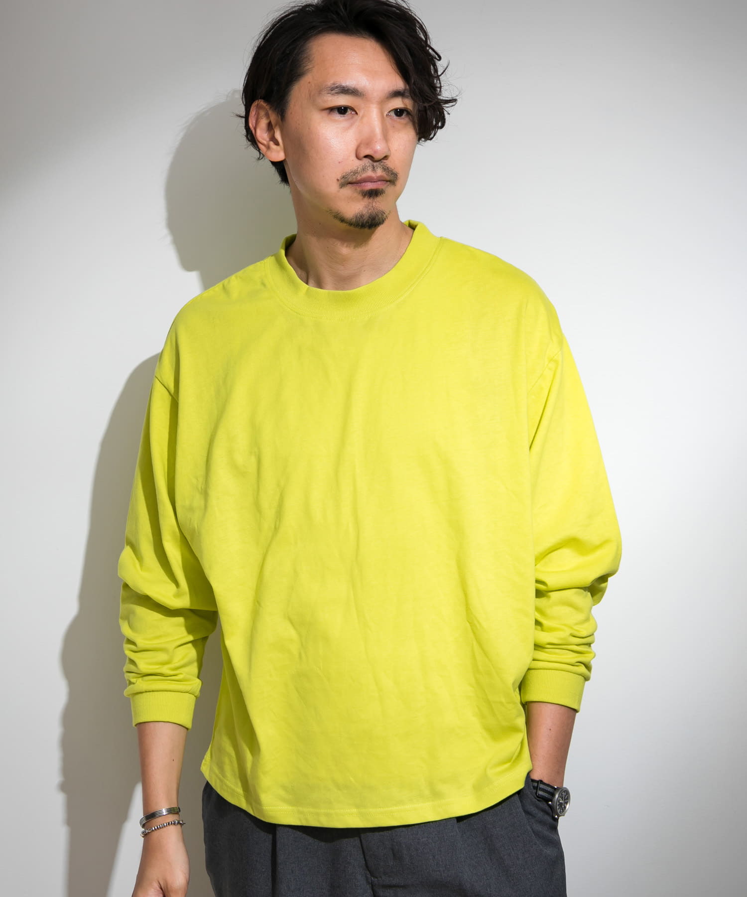 リラックス天竺ロングTシャツ リラックス天竺ロングTシャツ