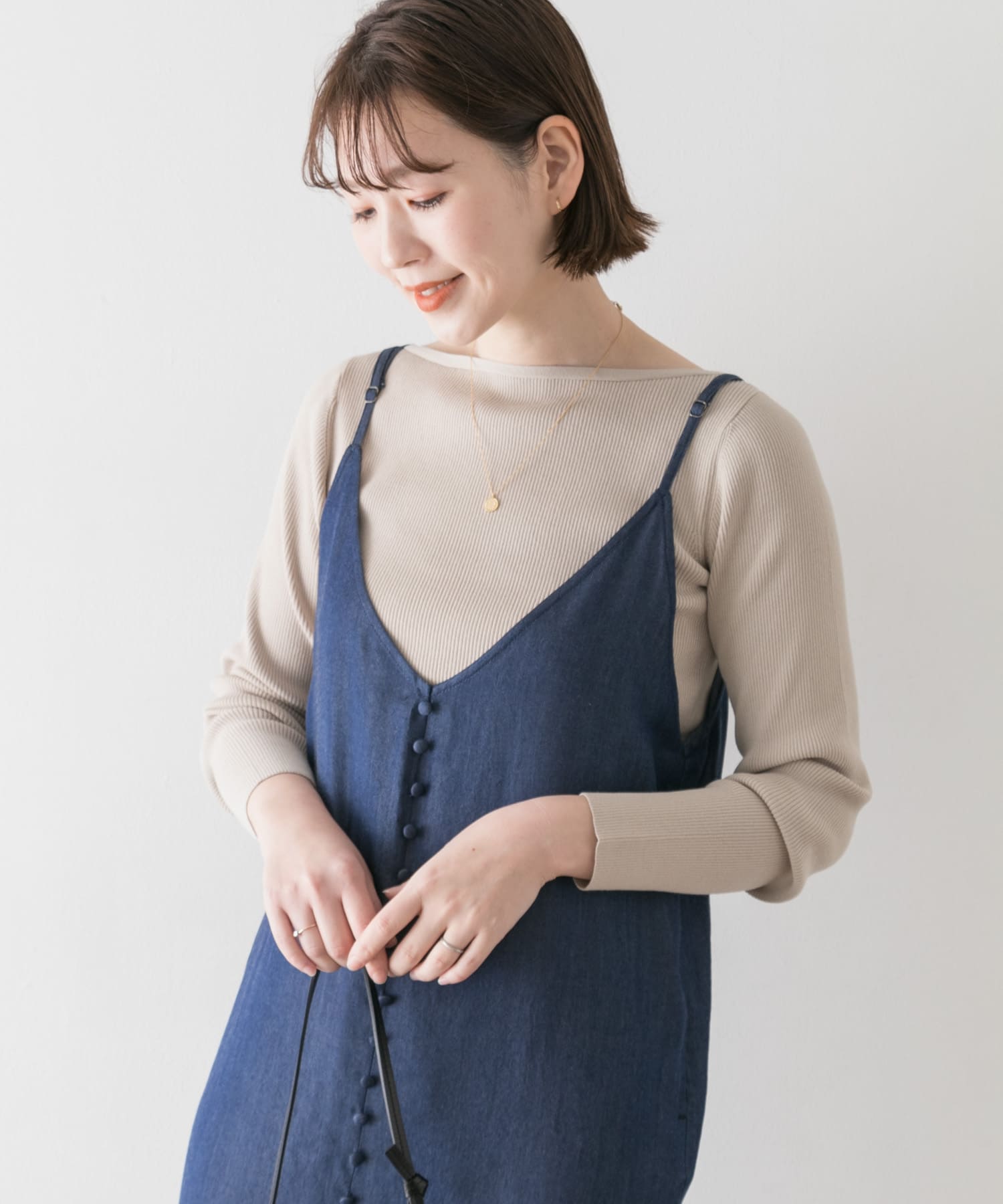 F by ROSSO ウォッシャブルリブニット F by ROSSO ウォッシャブルリブニット