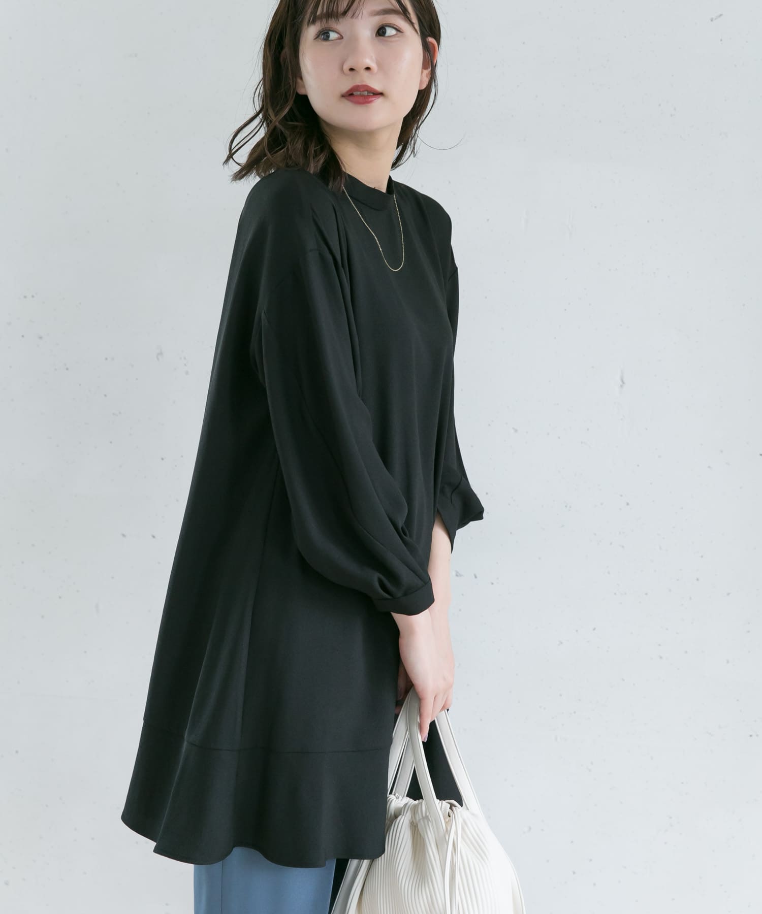 【WEB限定】タックミニワンピース 【WEB限定】タックミニワンピース