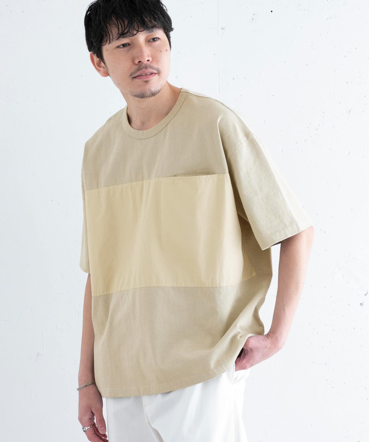 パネル切替ワイドTシャツ