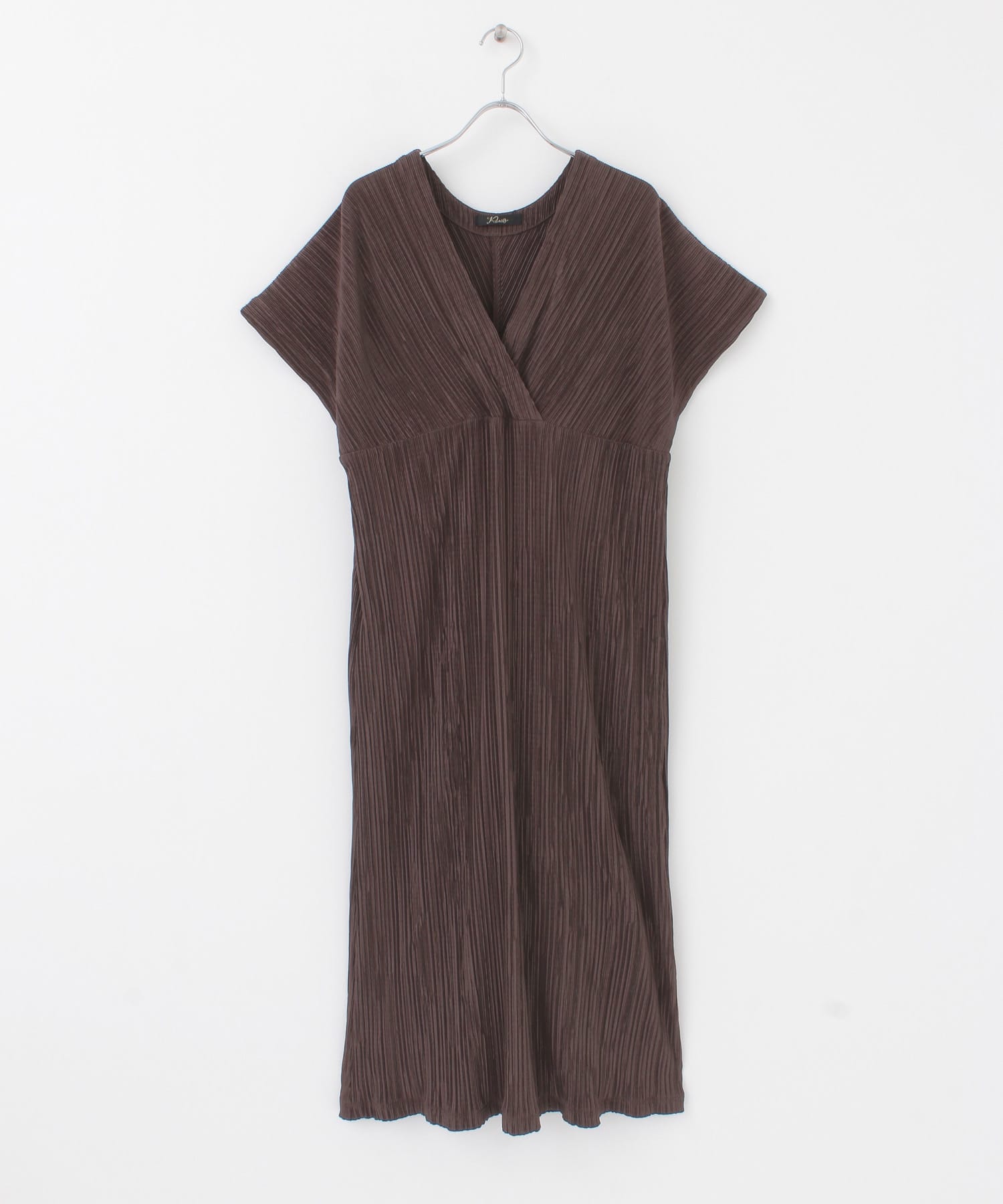 【WEB限定】楊柳カシュクールプリーツワンピース