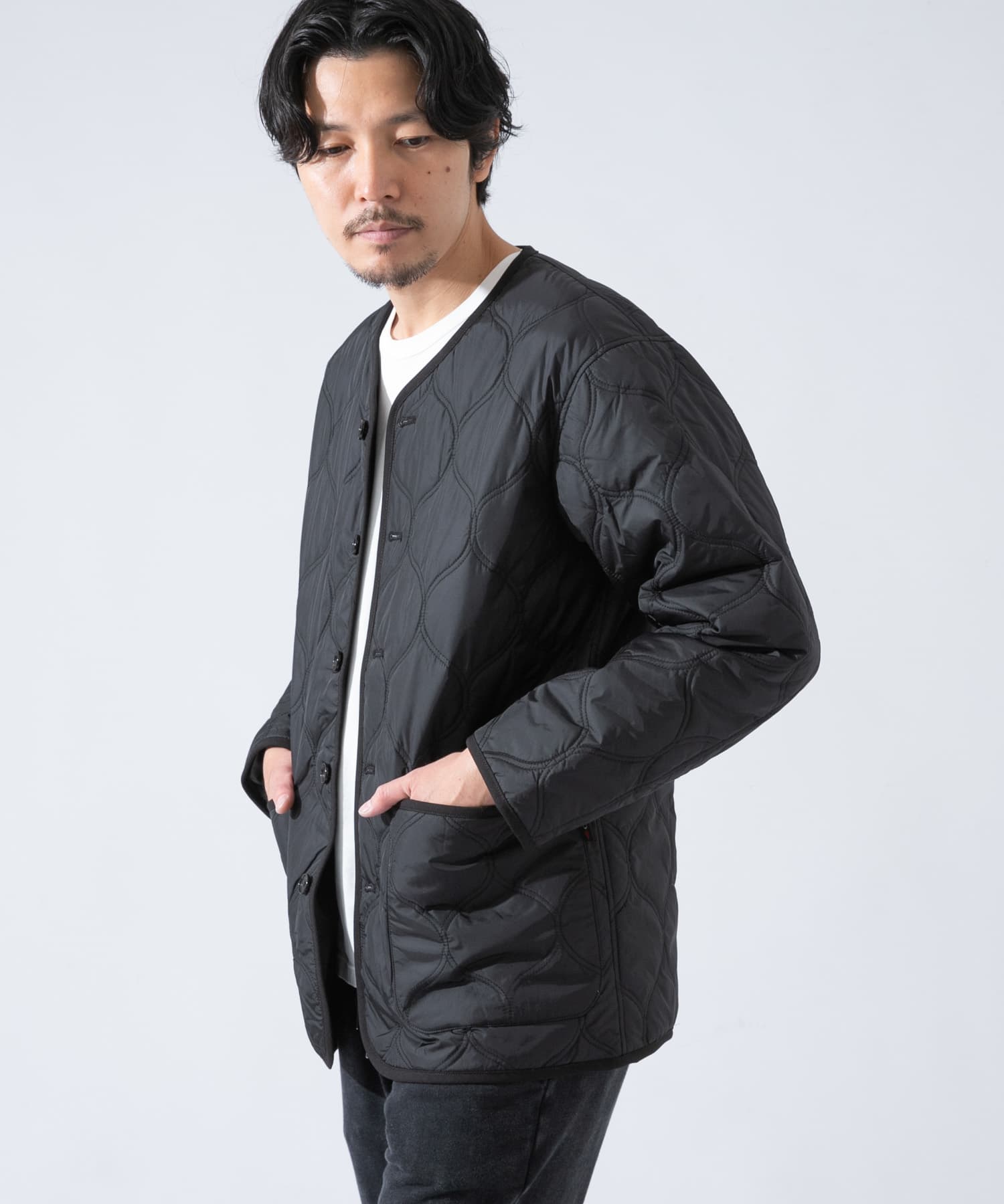 丸井織物 ミリタリーキルティングジャケット