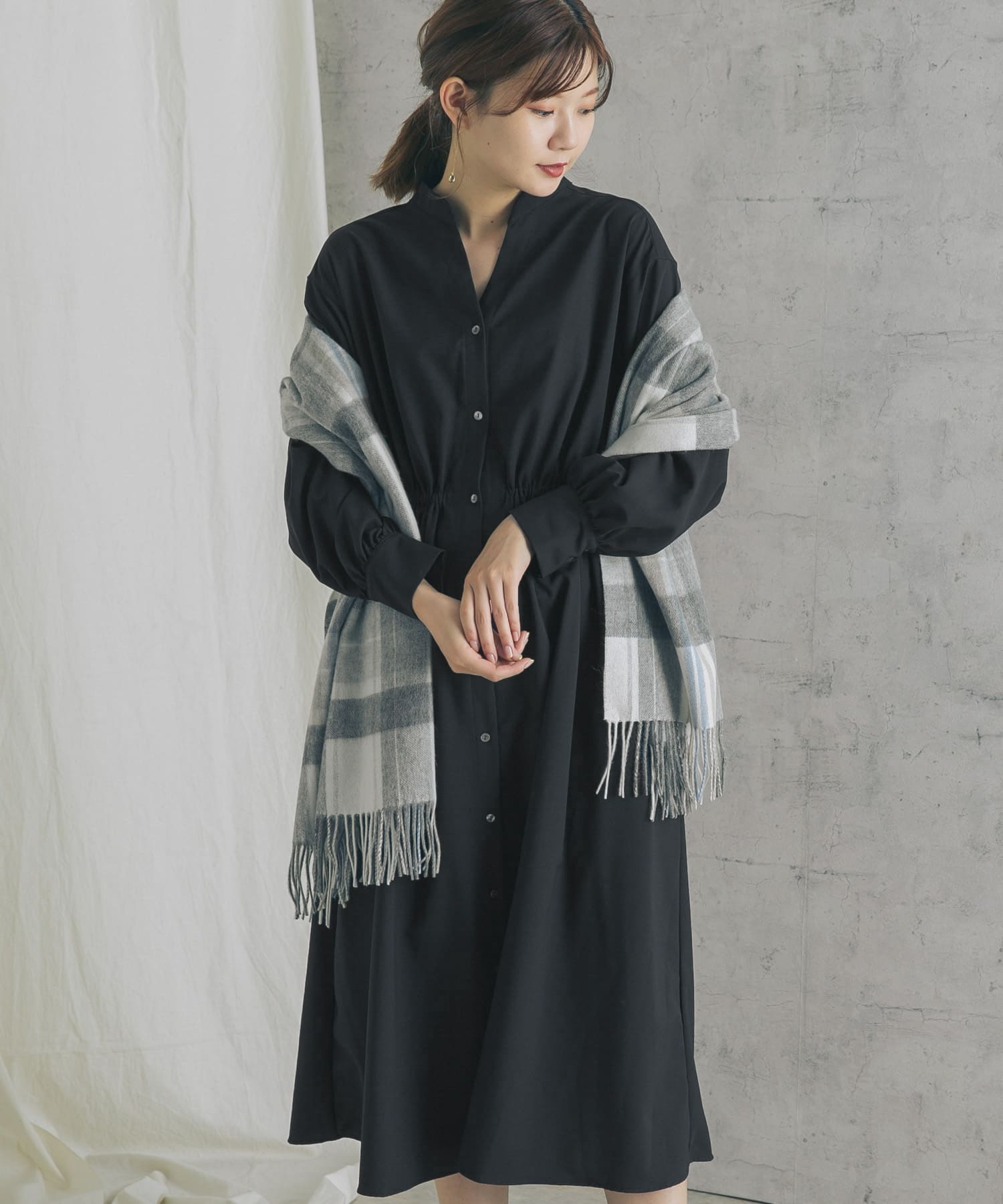 イージーケアシャツワンピース