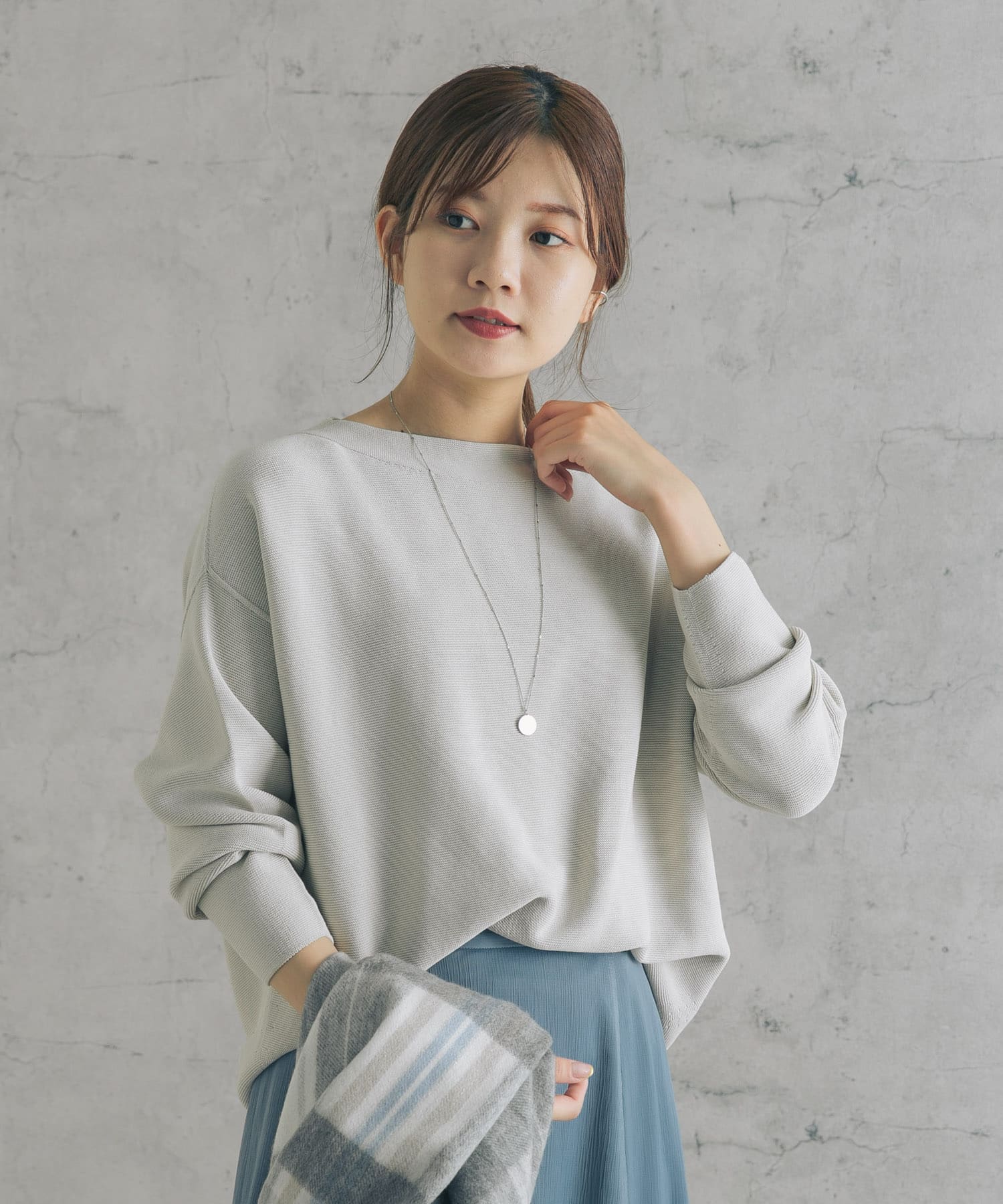 バックデザインガーターホールニット バックデザインガーターホールニット