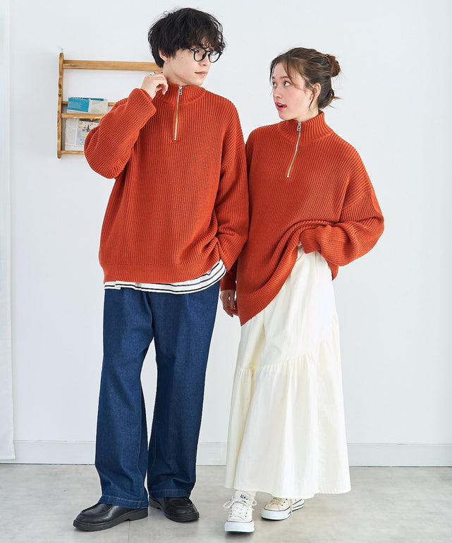 オーバーフィットハーフジッププルオーバー【ウィゴーウィーク WEB限定特価 4/1(月)11:59まで】 オーバーフィットハーフジッププルオーバー【ウィゴーウィーク WEB限定特価 4/1(月)11:59まで】