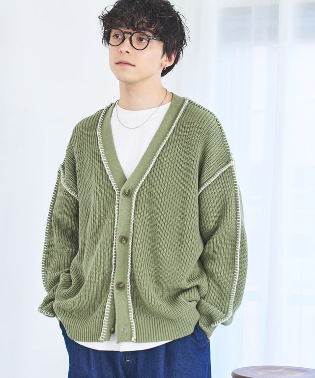 ハンドステッチカーディガン