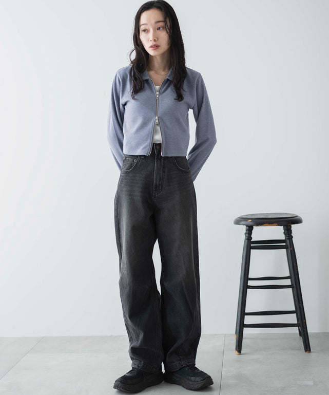 カーブデニムパンツ【ウィゴーウィーク WEB限定特価 4/1(月)11:59まで】