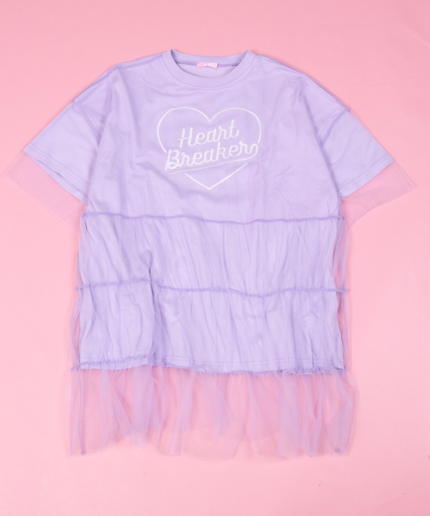 チュールフリルビッグTシャツ