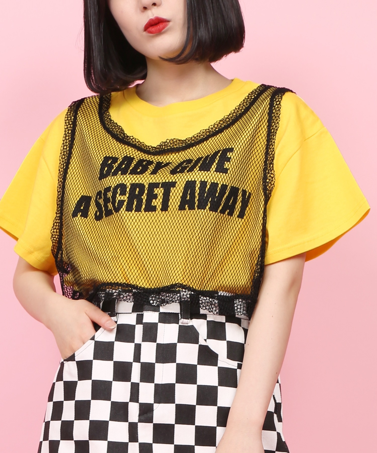 ドッキングメッシュTシャツ ドッキングメッシュTシャツ