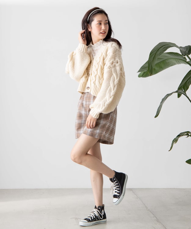 ロービングケーブルカーディガン ロービングケーブルカーディガン