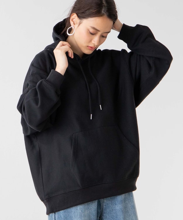 カラービッグスウェットプルパーカー