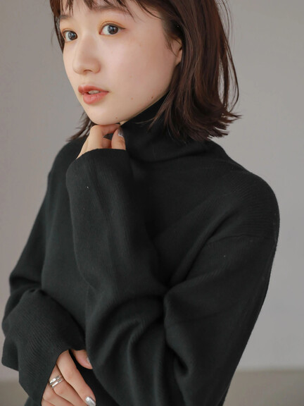 【Special Price】【Steady. 12月号掲載】リブタートルネックプルオーバー 【Special Price】【Steady. 12月号掲載】リブタートルネックプルオーバー