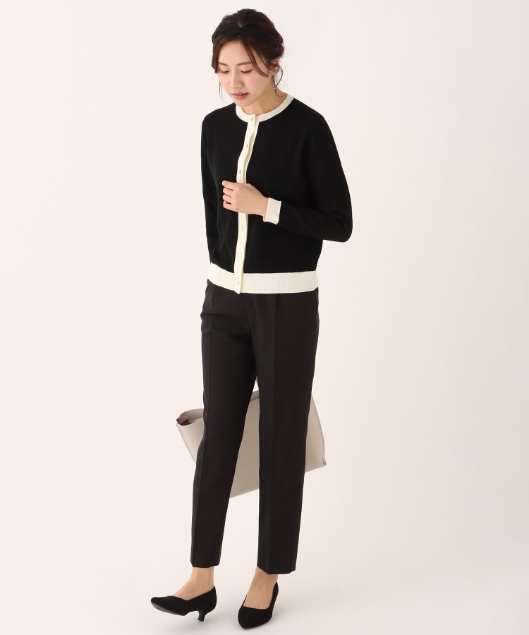 【S~LL】わたしの推しパン ウエストタブ付きストレートパンツ【ストレッチ/ウォッシャブル】 【S~LL】わたしの推しパン ウエストタブ付きストレートパンツ【ストレッチ/ウォッシャブル】