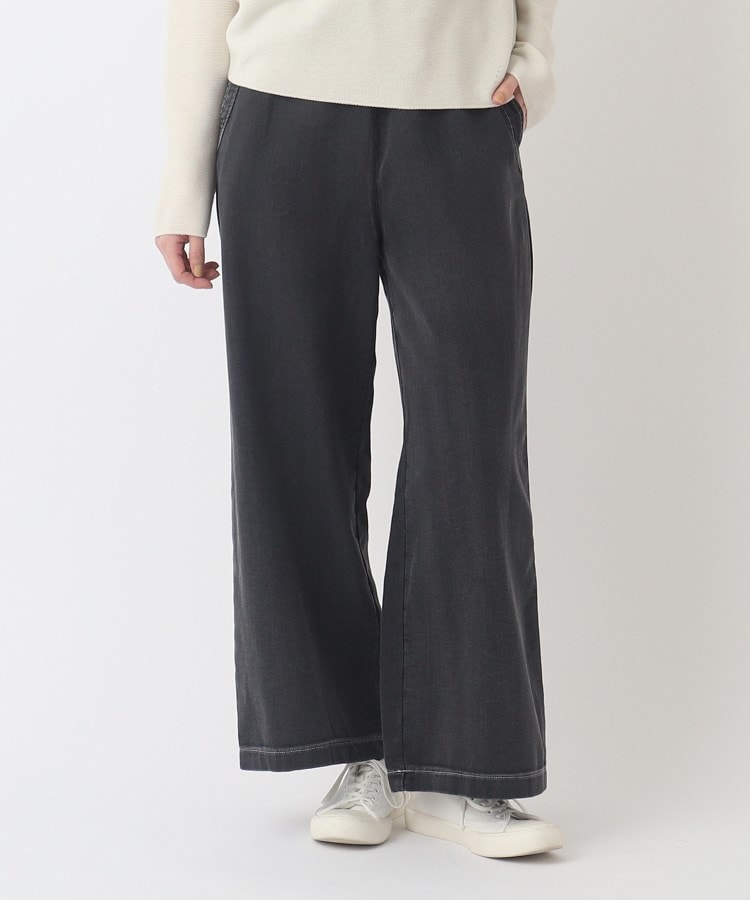 【洗える】ウエストゴムデニムパンツ