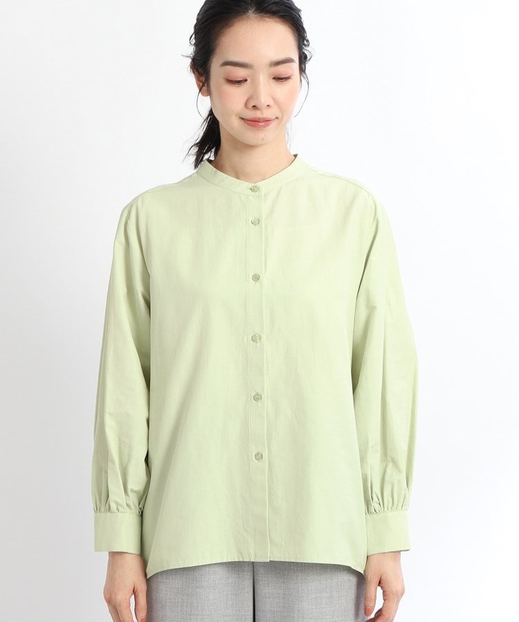 【洗える】バックプリーツシャツ 【洗える】バックプリーツシャツ