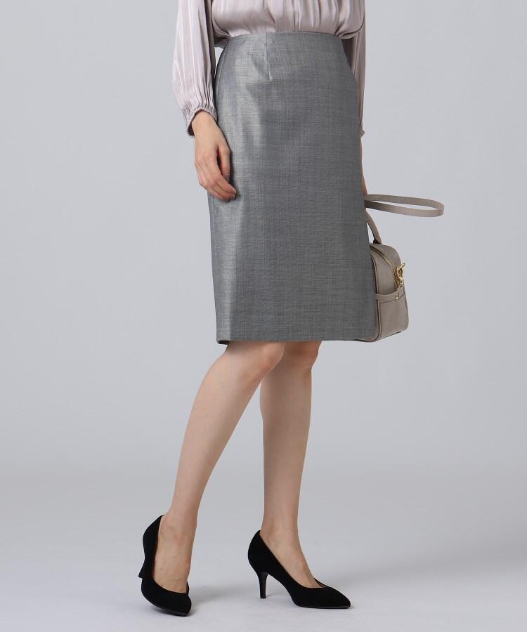 「L」【抗菌防臭】モンテシャークスキンタイトスカート