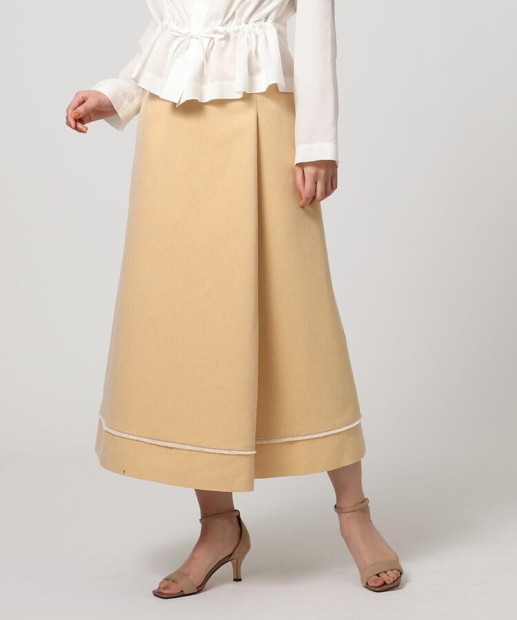 「L」ミストリノコットーネイレギュラータックスカート 「L」ミストリノコットーネイレギュラータックスカート