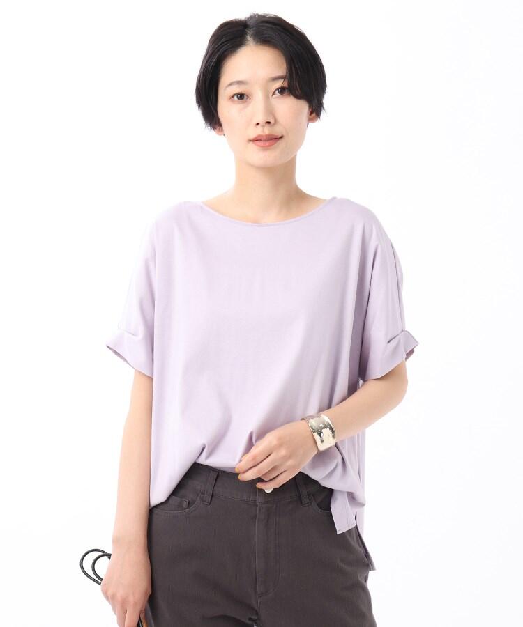 【WEB限定】バイオシルケットスムース 袖タックカットソー