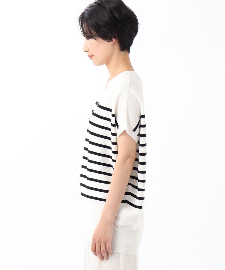「L」【洗える】レーヨンストレッチニットソー 「L」【洗える】レーヨンストレッチニットソー