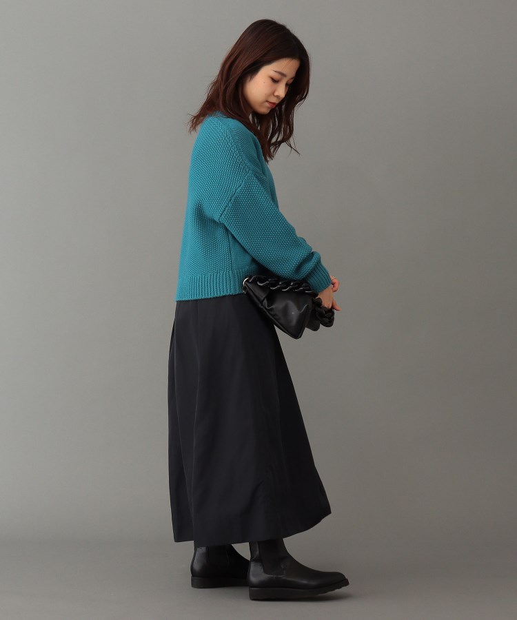 メモリータフタ タックロングスカート