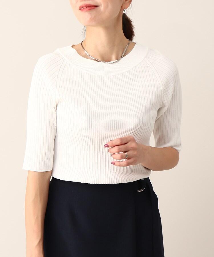 クリアレーヨン リブプルオーバー