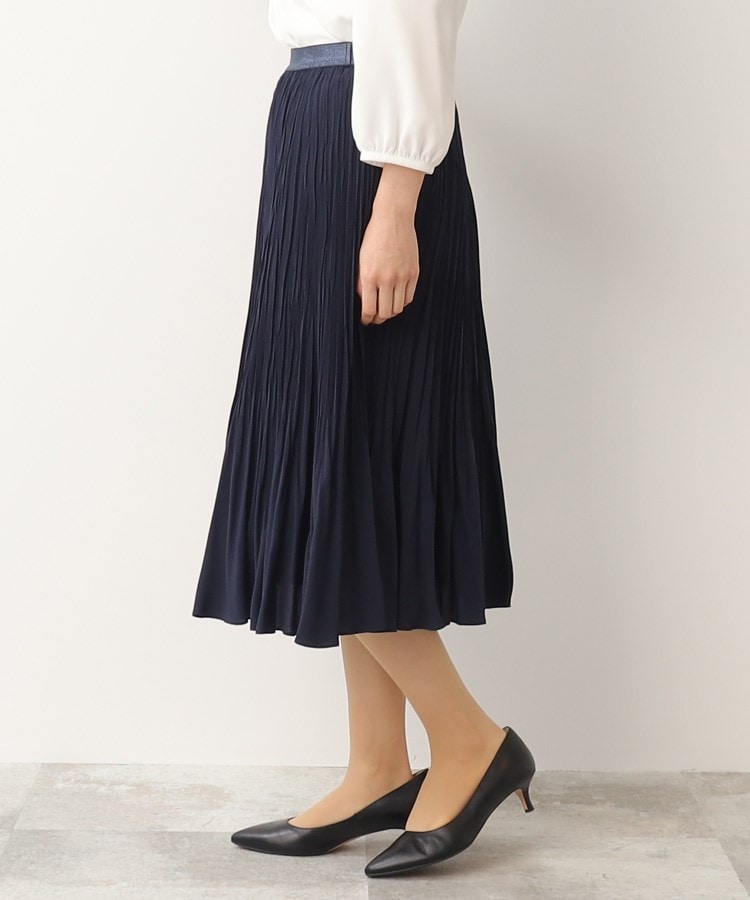 【上品華やか/セレモニー】細プリーツフレアスカート 【上品華やか/セレモニー】細プリーツフレアスカート