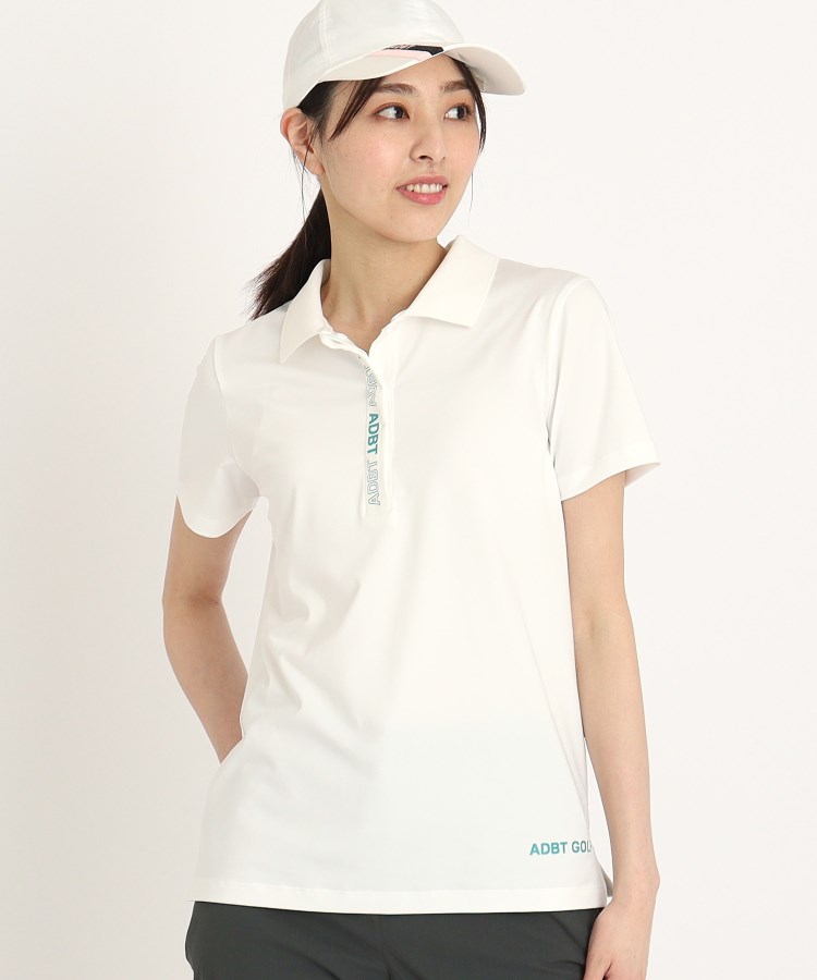 【ADBT】ロゴデザイン 半袖ポロシャツ