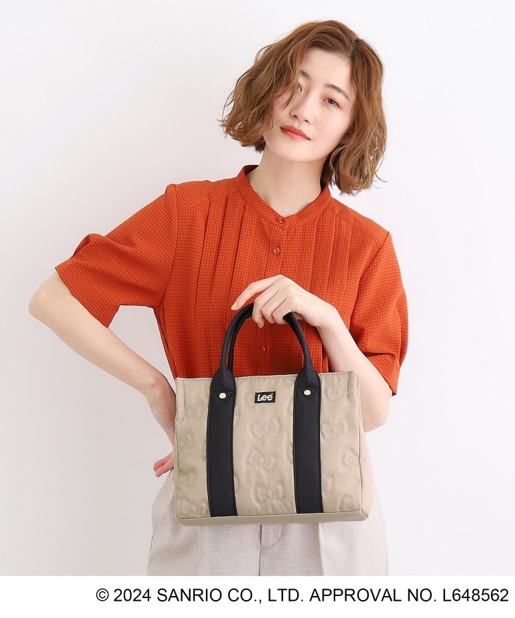 【ハローキティLee別注】リボンキルト2WAYトート 【ハローキティLee別注】リボンキルト2WAYトート