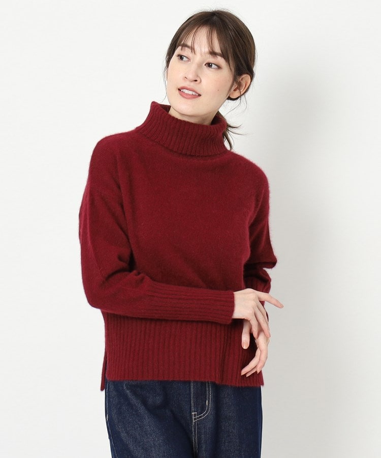 【最旬ニット】ふんわりシンプルハイネックニット 【最旬ニット】ふんわりシンプルハイネックニット