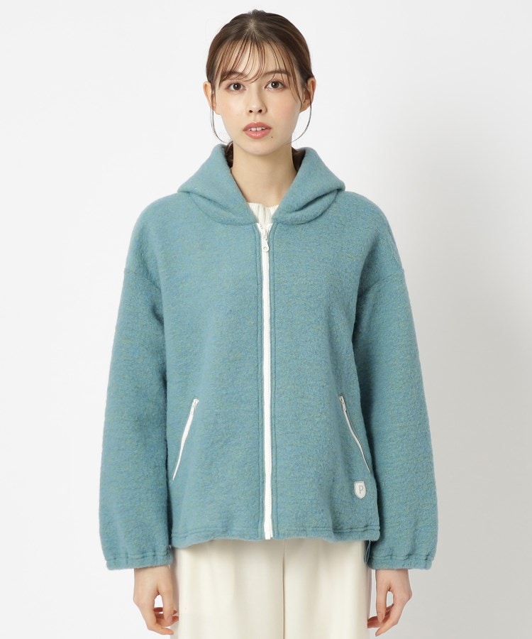 【ふわっとボア】ファスナーポイントボアパーカ
