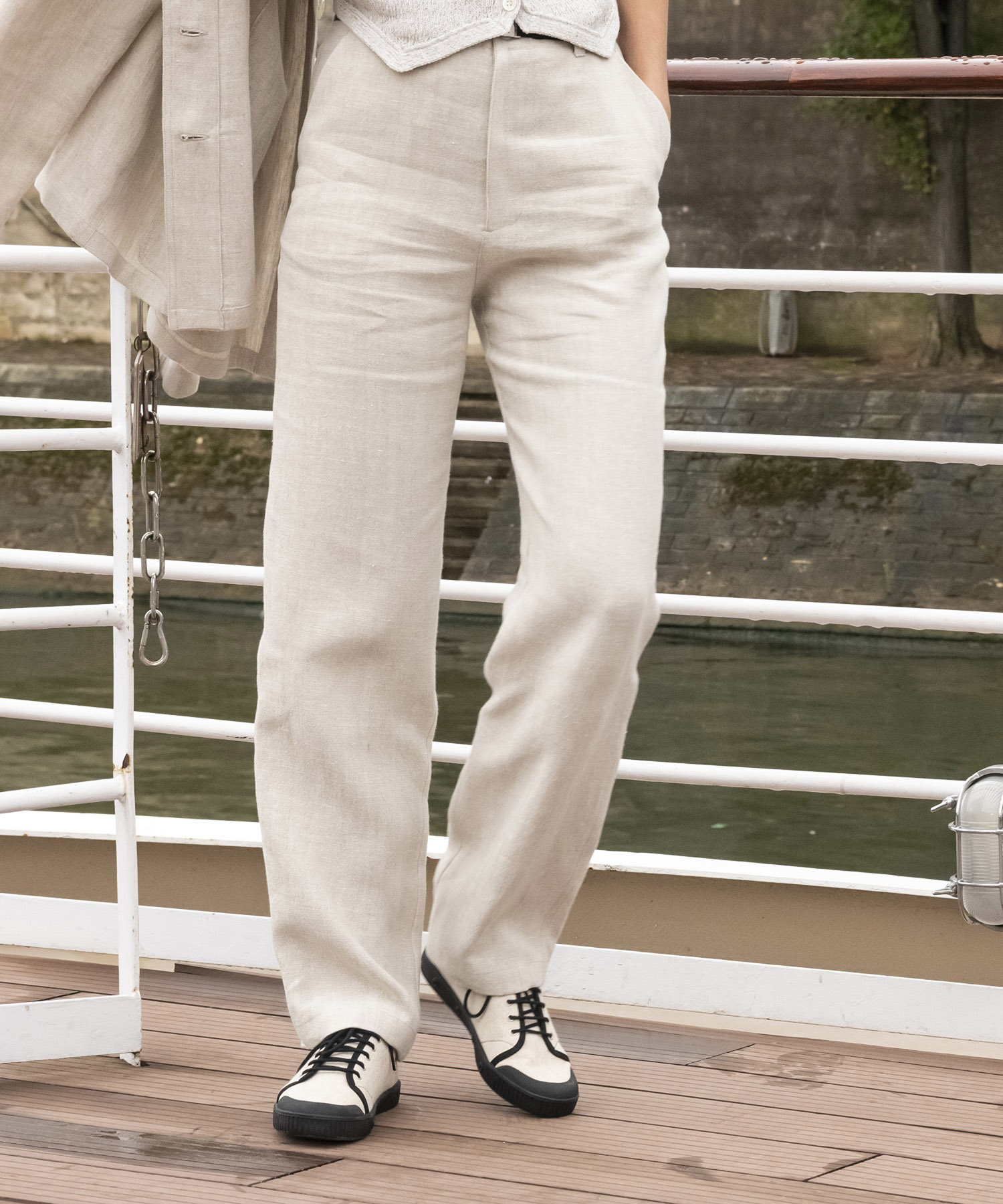 UV06 PANTALON リネンロングパンツ UV06 PANTALON リネンロングパンツ