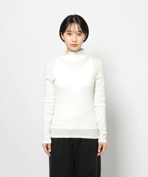 シアーカットタートルプルオーバー シアーカットタートルプルオーバー