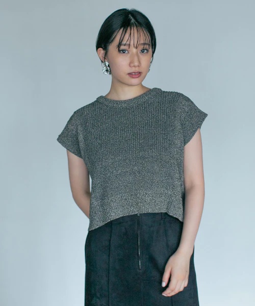 MIXショートニットプルオーバー