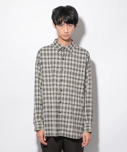 【PAGEBOYLIM】ルーズチェックシャツ 【PAGEBOYLIM】ルーズチェックシャツ