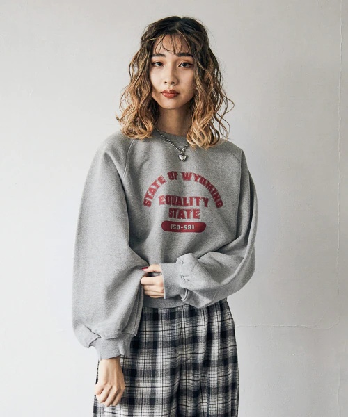 【PAGEBOYLIM】ヘビーオンスショートスウェット