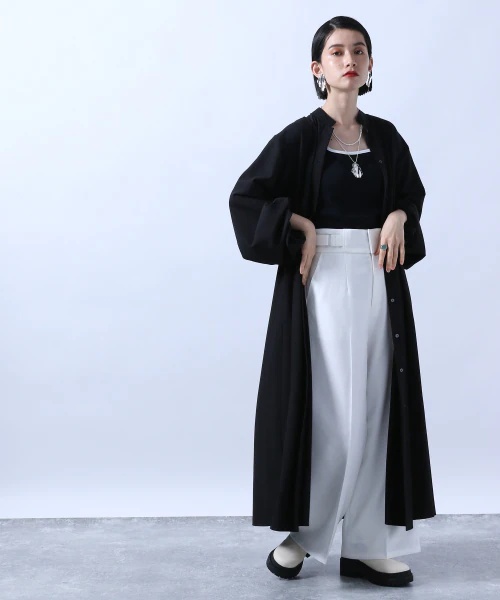 【LADIES】カラーwideスラックス 【LADIES】カラーwideスラックス