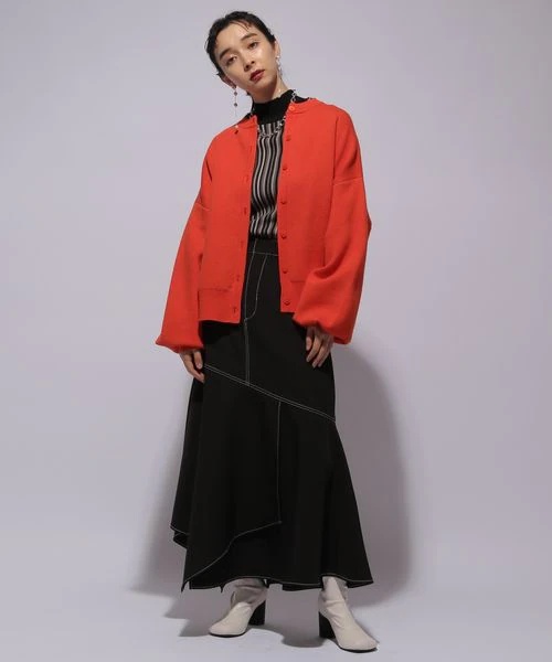 【LADIES】リバーシブルマルチWAYニットカーディガン