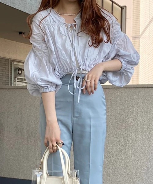 シャーリングシャツ（7分袖）
