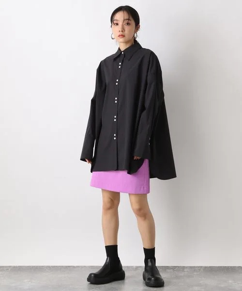 70CWボタンカラーBIGシャツ 70CWボタンカラーBIGシャツ