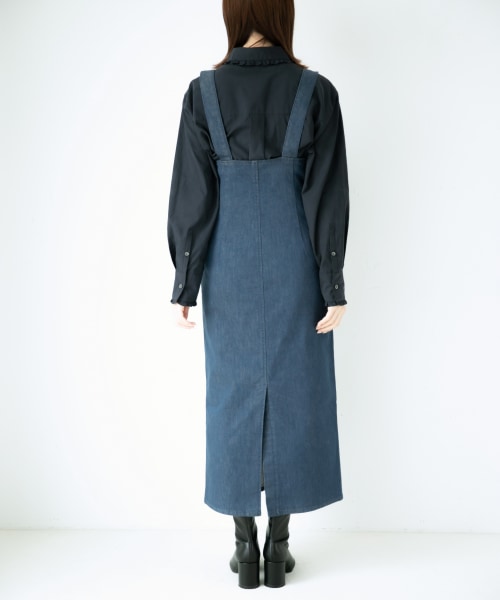 【カラー予約受付中】【WEB限定yuw】デニムライクジャンスカ