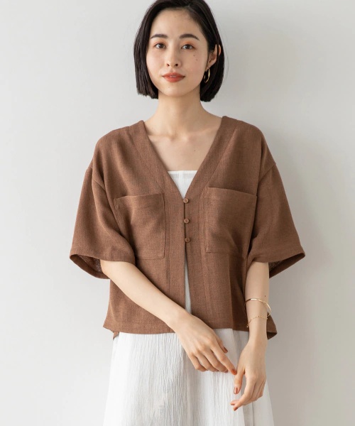 メッシュショートシャツカーディガンSS メッシュショートシャツカーディガンSS