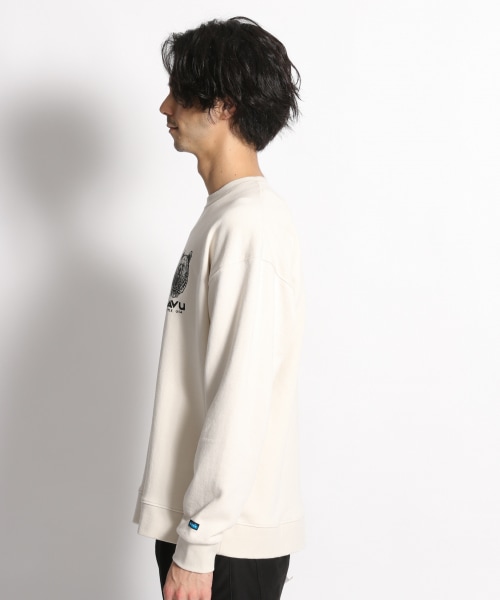 【KAVU(カブー)】別注グリズリーロゴスウェット